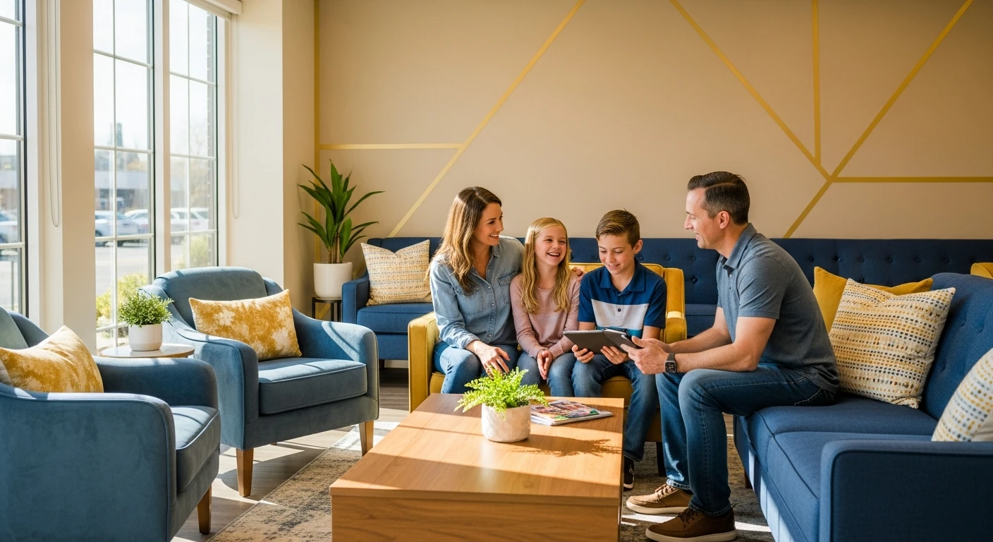 Orthodontic patient and family lifestyle image